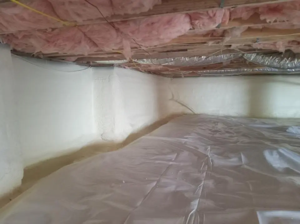 Crawl space encapsulation with closed-cell spray foam for Roof Maintenance in Eastpointe